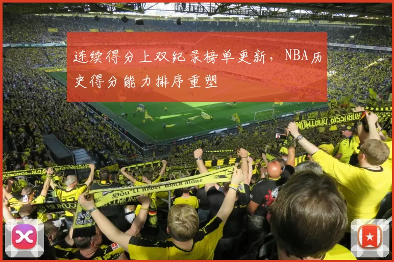 连续得分上双纪录榜单更新，NBA历史得分能力排序重塑
