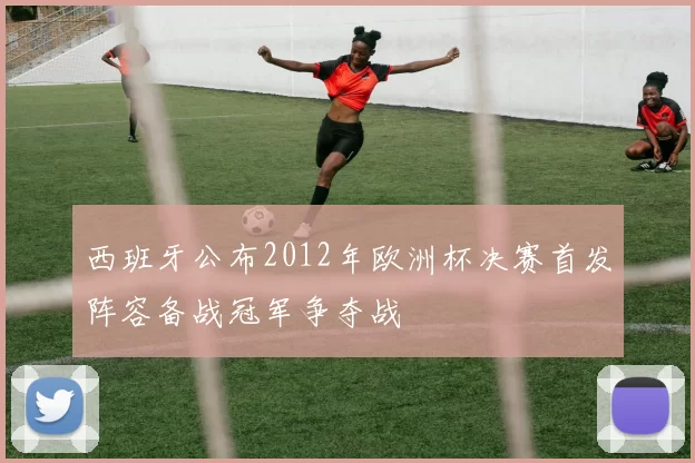 西班牙公布2012年欧洲杯决赛首发阵容备战冠军争夺战
