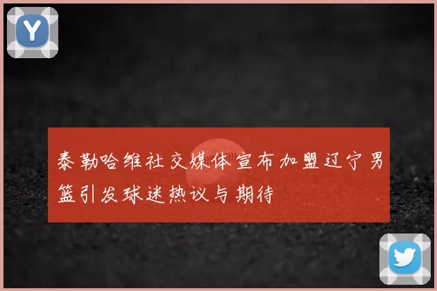 泰勒哈维社交媒体宣布加盟辽宁男篮引发球迷热议与期待