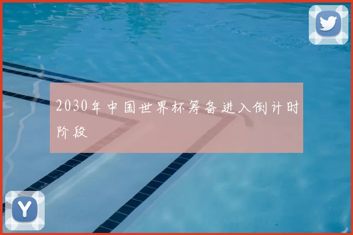 2030年中国世界杯筹备进入倒计时阶段